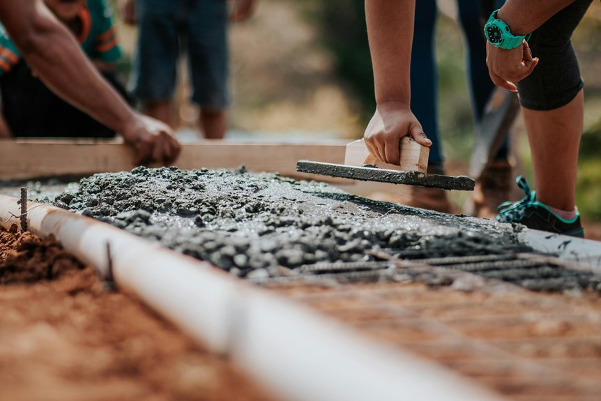 concrete mixing for construction
